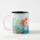 Axolotl Mug - Cute Underwater Salamander Gift (Gauche)