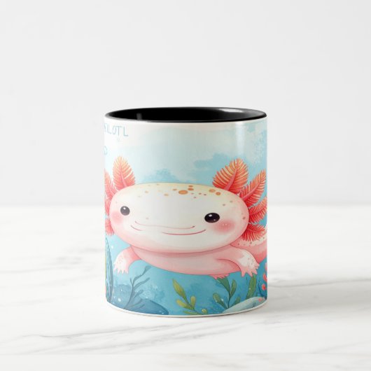 Axolotl Mug - Cute Underwater Salamander Gift (Centre)