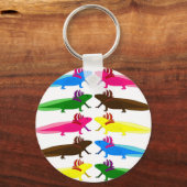 Axolotl Muster Sleutelhanger (Voorkant)