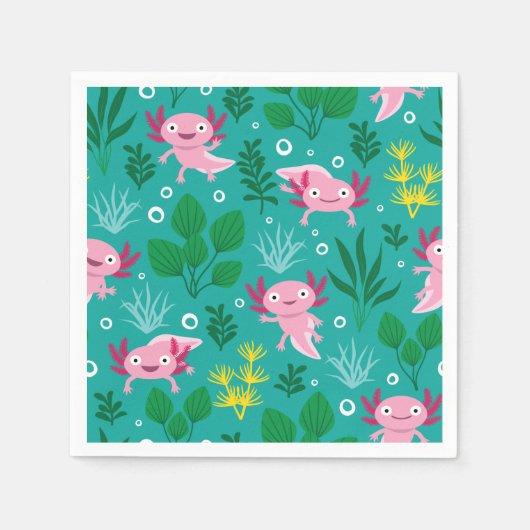 Axolotl Napkins Servet (Voorkant)
