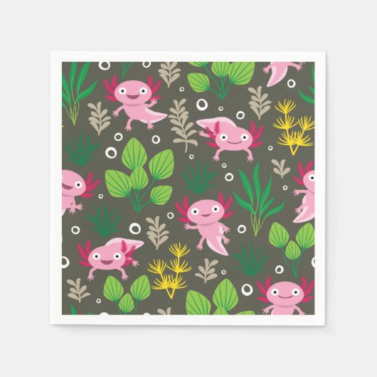 Axolotl Napkins Servet (Voorkant)