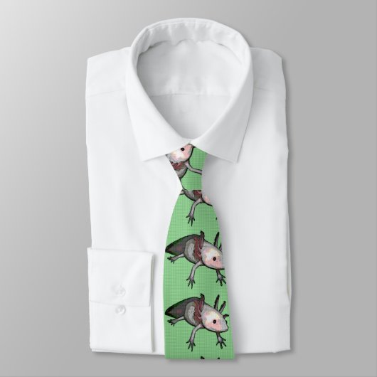 Axolotl Necktie Stropdas (Gebonden)