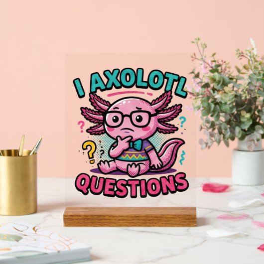 Axolotl nerd mignon Je Axolotl Questions Points d' (Mariage)