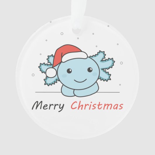 Axolotl Noël Neige Animaux d'hiver Axolotls (devant)