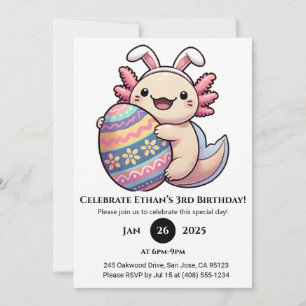 Axolotl Pasen Vreugde Verjaardag Kaart