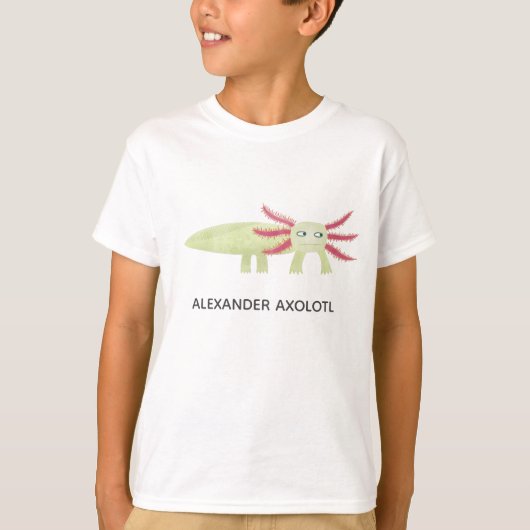 Axolotl, persoonlijk t-shirt (Voorkant)