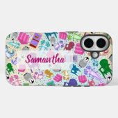 Axolotl Pink Stairs Apple iPhone 16 Coque dur (Verso (horizontal))