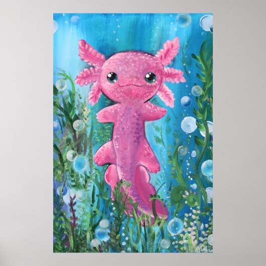 Axolotl Poster (Voorkant)