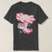 Axolotl Ramen Bowl, Axolotl die Japanse ramen eet T-shirt (Design voorkant)