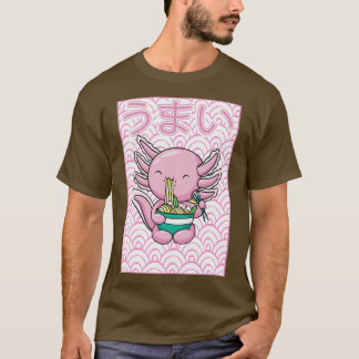 Axolotl Ramen Noedels Japans Kawaii Otaku T-shirt