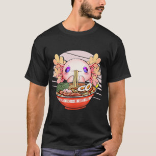 Axolotl Ramen Noodles Japanese Kawaii Anime Otaku T-shirt