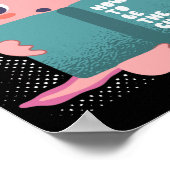 Axolotl Readalotl Kawaii Poster (Hoek)