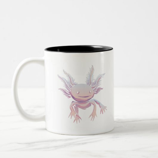 Axolotl Realistic Tweekleurige Koffiemok (Links)