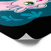 Axolotl Relaxolotl Kawaii Poster (Hoek)
