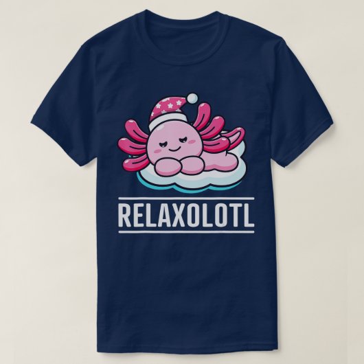 Axolotl Relaxolotl T-shirt (Design voorkant)