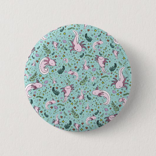 Axolotl Ronde Button 5,7 Cm (Voorkant)