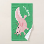 axolotl rose pâle (Serviette à main)