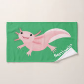 axolotl rose pâle (Serviette à main)