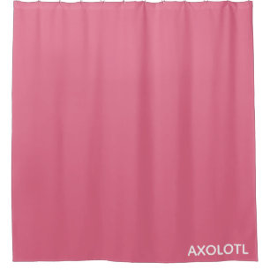 Axolotl roze kleurnaam douchegordijn