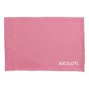 Axolotl roze kleurnaam kussensloop