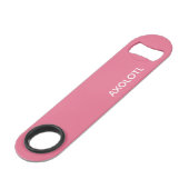 Axolotl roze kleurnaam speed flessenopener (Voorkant Gekanteld)