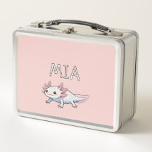 Axolotl Roze Turquoise Persoonlijke Kinder Cute Sa