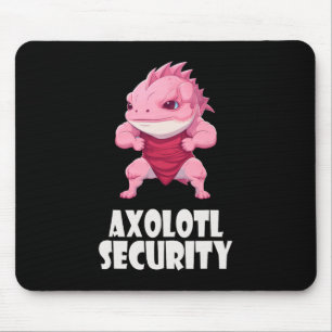 Axolotl Security Funny Muscles Axolotl Schattige H Muismat