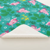Axolotl Sherpa Blanket Deken (3/4)