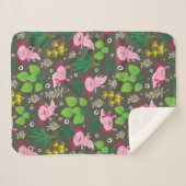 Axolotl Sherpa Blanket Sherpa Deken (Voorkant (horizontaal))