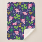 Axolotl Sherpa Deken (Voorkant)