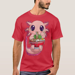 Axolotl Shirt for Women Girls, Japans Ramen Nood