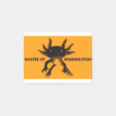 Axolotl sinaasappel post-it® notes (Voorkant)