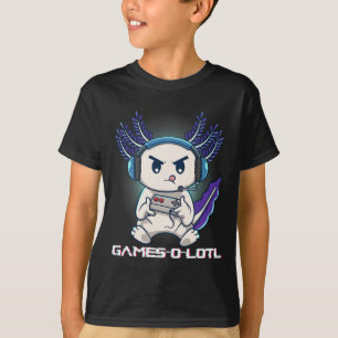 Axolotl Speelt Console Videogames Gamesolotl Gam T-shirt