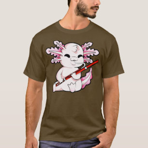 Axolotl speelt fagot t-shirt