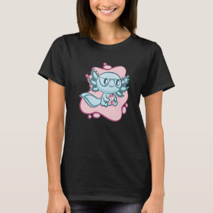 Axolotl Strawberry Milk Ambystoma Mexicanum Walkin T-shirt