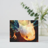 Axolotl Sun Briefkaart (Staand voorkant)