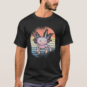 Axolotl Sunset Mexican Salamander Axolotl T-shirt