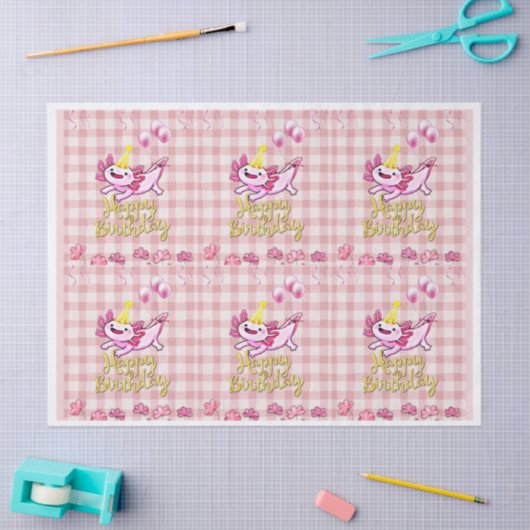 Axolotl Tissuepapier (Craft)