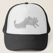 Axolotl Trucker Hoed - GRIJS