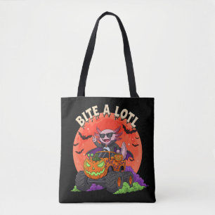 Axolotl Vampire Halloween Monster Truck Snoep Draagtas