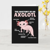 Axolotl-verklaringsanatomie van een Axolotl Kaart (Gele Bloem)