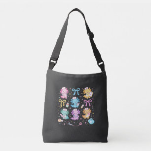 Axolotl-verpleegster Cute Kawaii-cadeau voor verpl Crossbody Tas