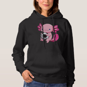 Axolotl Voetballer Soccerlotl Mexicaanse Salamande Hoodie