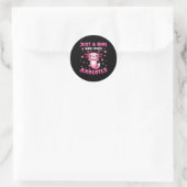 Axolotl voor meisjes gewoon een meisje dat van axo ronde sticker (Tas)