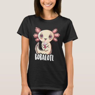 Axolotl voor meisjes Kinder Bobalotl Boba thee T-shirt