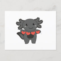 Axolotl voor Valentijnsdag Cute Dieren Met