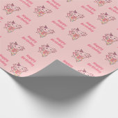 Axolotl wenst een fijne verjaardag op uw Axolotls Cadeaupapier (Hoek)