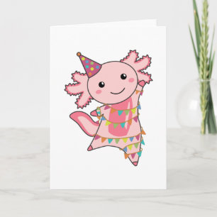 Axolotl wenst een fijne verjaardag op uw Axolotls Kaart