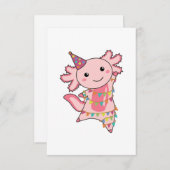 Axolotl wenst een fijne verjaardag voor u Axolotls Kaart (Voorkant / Achterkant)