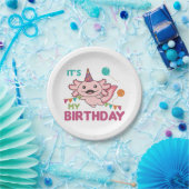 Axolotl wil dat het mijn 'Birthday Cute Axolotls P Papieren Bordje (Feest)